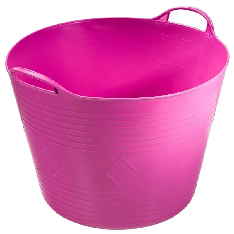 Seau souple 43L rose fushia avec poignées