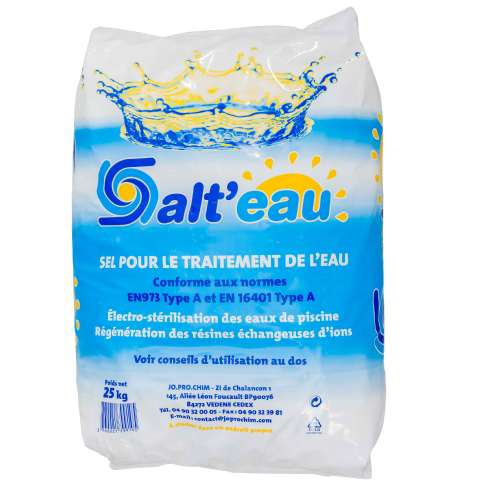 Sel pour traitement de l'eau de piscine(sac de 25kg)
