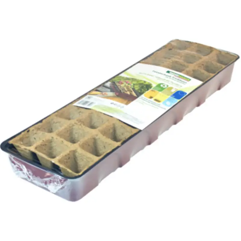 Serre avec 30 pots (54,5 x 16,5 x 11cm)