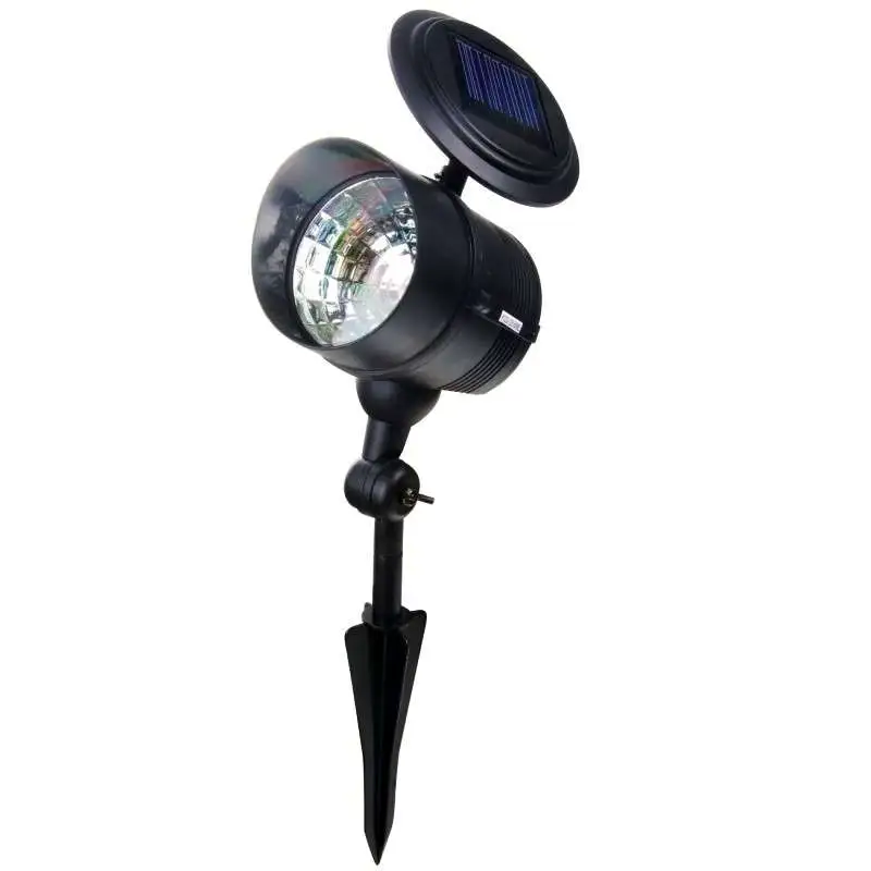 Spot solaire 4 leds sur pique