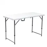 Table pliante rectangulaire WERKA PRO à pieds réglables (120x60x74cm)