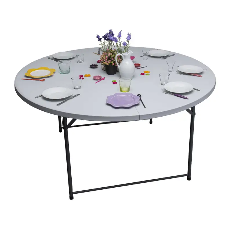 Table pliante ronde WERKA PRO (Ø150 x 74 cm)