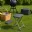 Tabouret Pliant gris H46 cm WERKA PRO 
