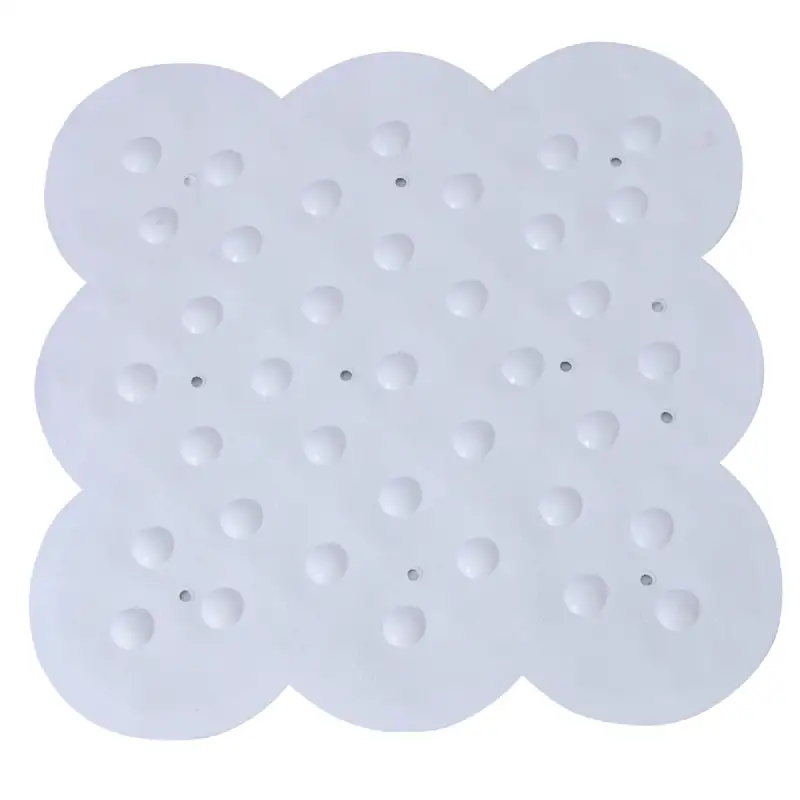 Tapis douche blanc caoutchouc