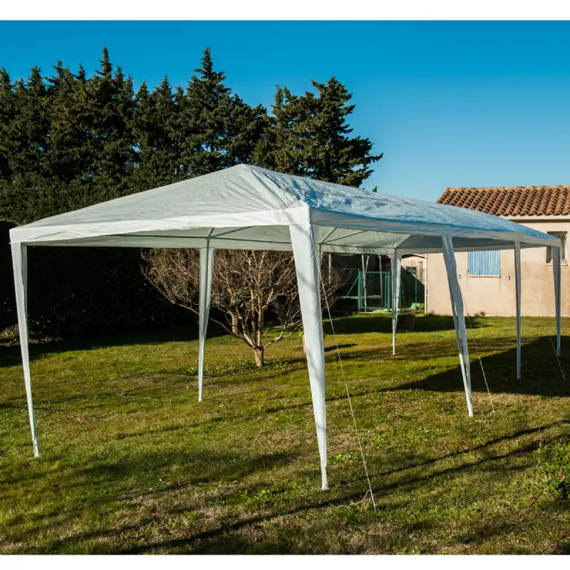 Tente de réception blanche 3 x 9m