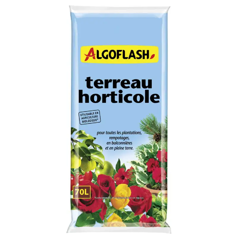 Terreau Horticole ALGOFLASH 70L