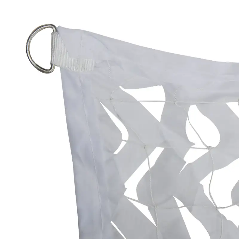 Toile d'ombrage ajourée blanche
