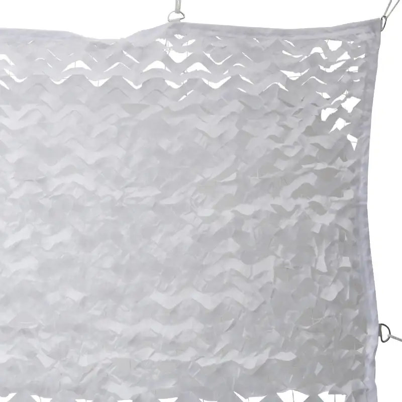 Toile d'ombrage ajourée blanche