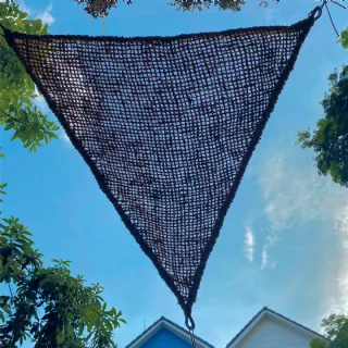 Toile d'ombrage en fibre de coco triangulaire WERKA PRO