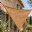 Toile d'ombrage en fibre de coco triangulaire WERKA PRO