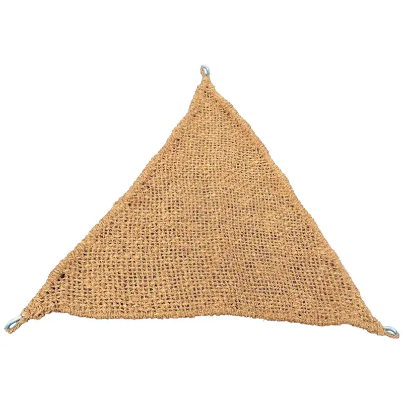 Toile d'ombrage en fibre de coco triangulaire WERKA PRO