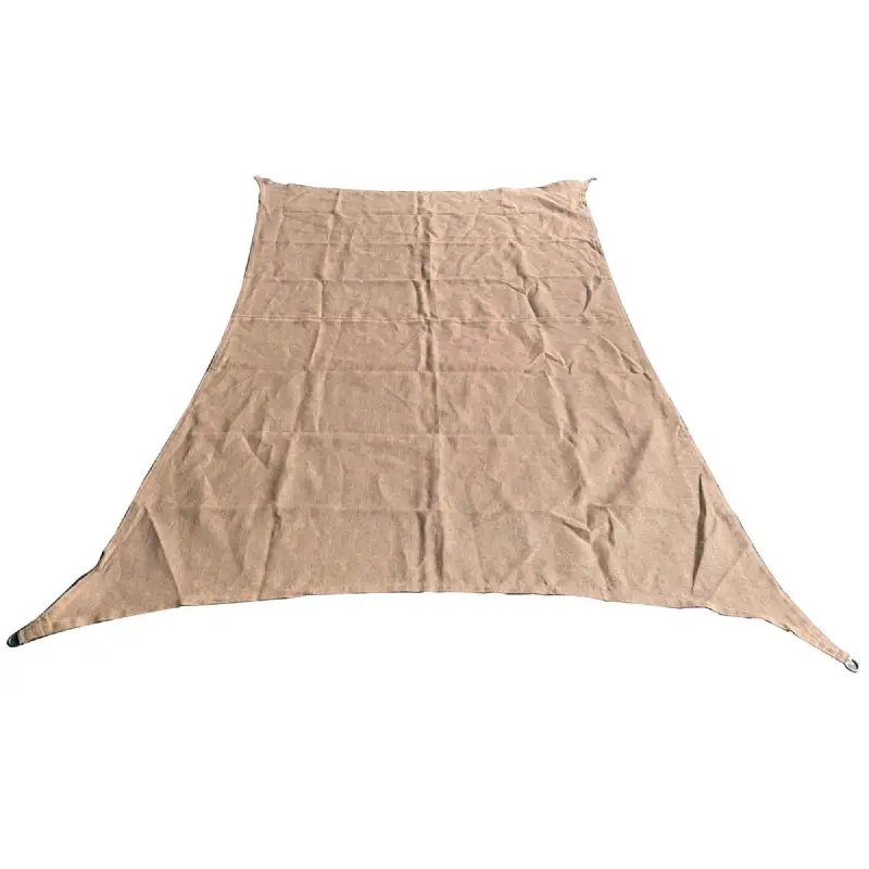 Voile d'Ombrage Rectangulaire en Jute Naturel Tressé WERKAPRO