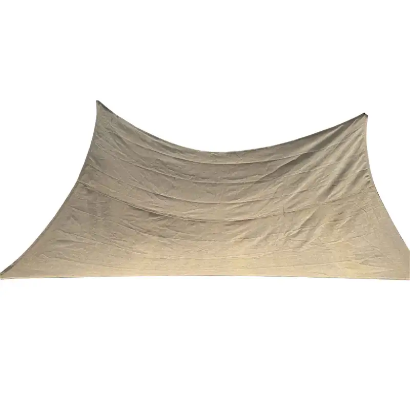 Voile d'Ombrage Rectangulaire en Jute Naturel Tressé WERKAPRO