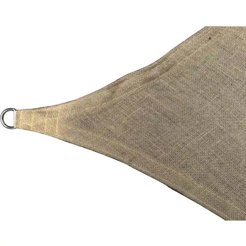 Voile d'Ombrage Rectangulaire en Jute Naturel Tressé WERKAPRO