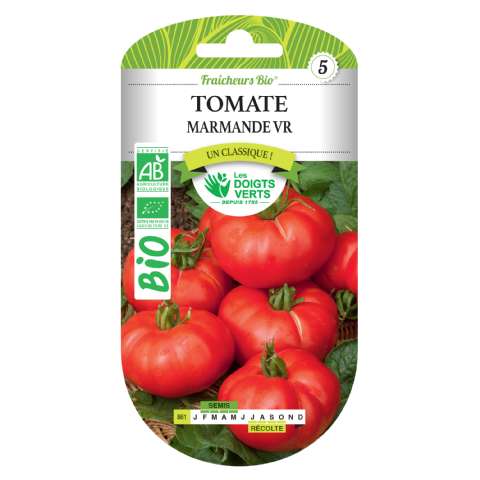 Graines tomate Marmande VR BIO Les Doigts Verts - Les doigts verts - 6,29€ Graines tomate Marmande VR BIO Les Doigts Verts