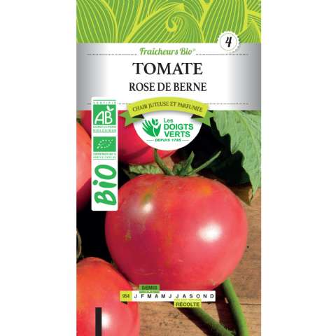Graines tomate rose de Berne BIO Les Doigts Verts - Les doigts verts - 6,49€ Graines tomate rose de Berne BIO Les Doigts Verts