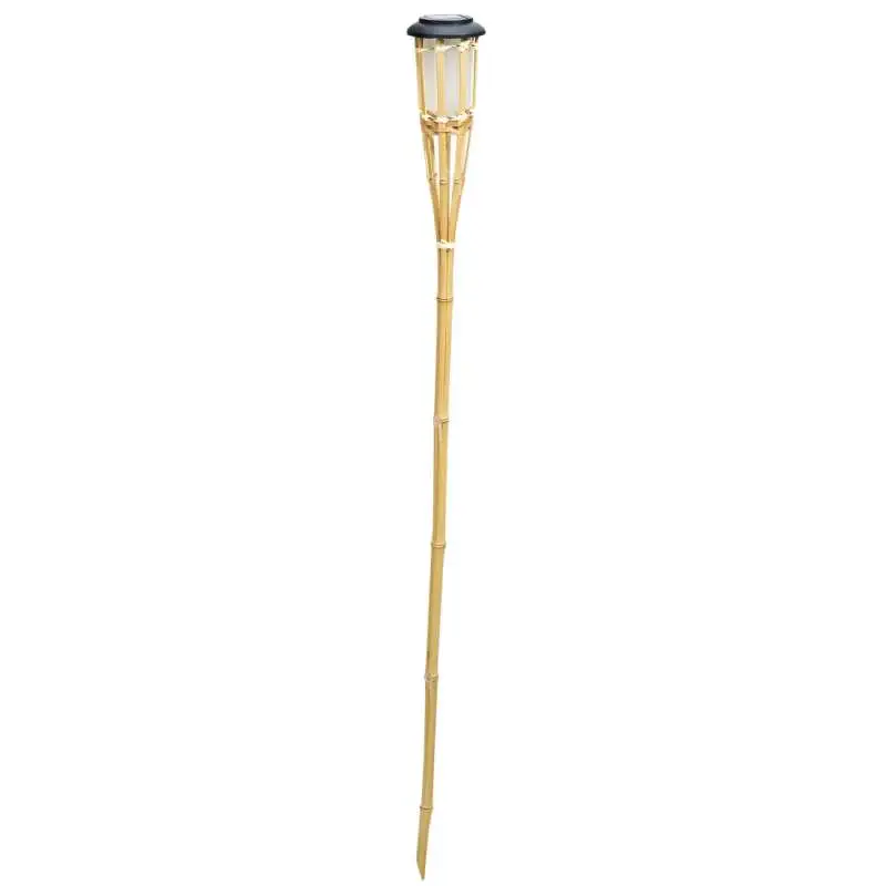 Torche solaire en bambou 9.2 x 82cm