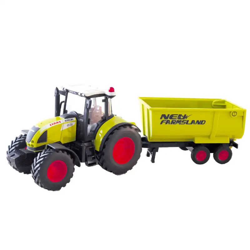 Tracteur avec benne agricole