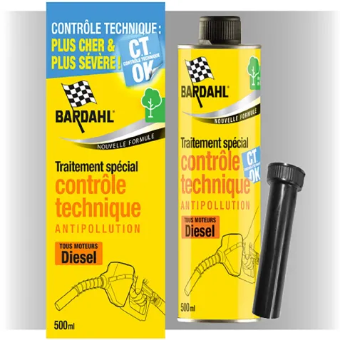 Traitement Spécial Contrôle Technique Antipollution Diesel Bardahl 500ml