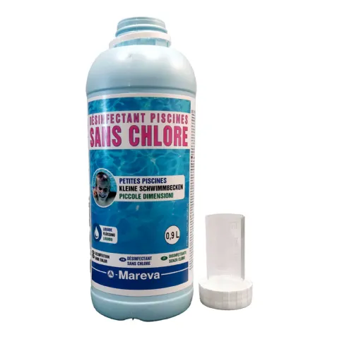 Désinfectant Piscines SANS CHLORE 0,9L - MAREVA