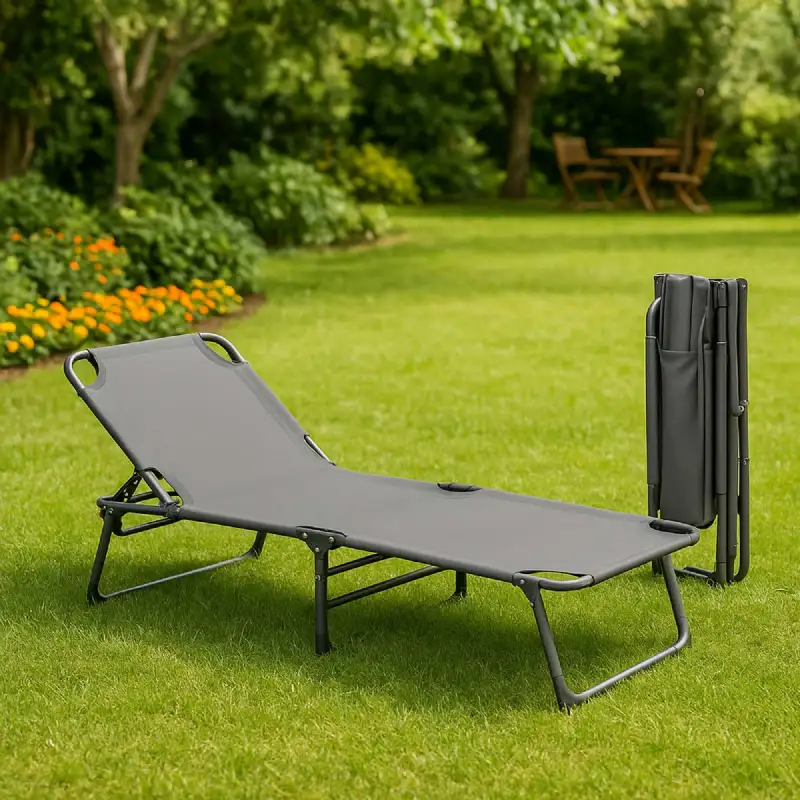 Lit Transat Pliant 190 x 75 x 30 cm - WERKA PRO