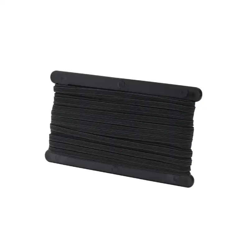 Tresse élastique plate noire 10 m WERKA PRO