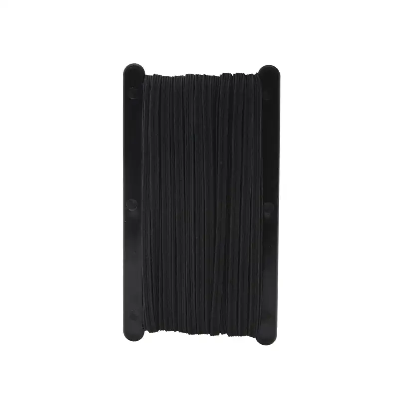 Tresse élastique plate noire 10 m WERKA PRO