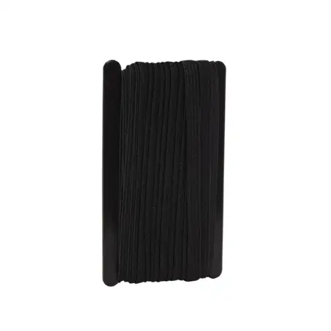 Tresse élastique plate noire 10 m WERKA PRO