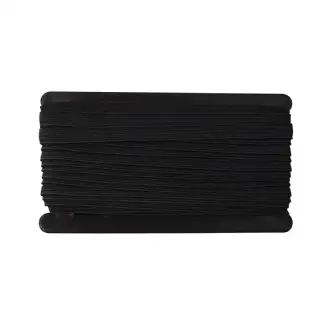 Tresse élastique plate noire 10 m WERKA PRO