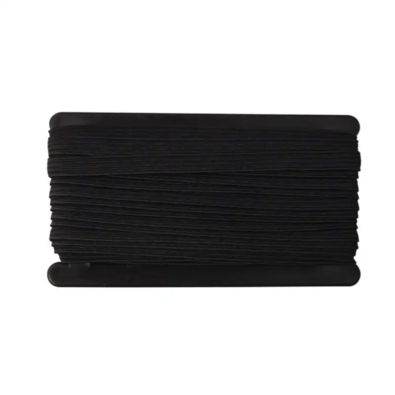 Tresse élastique plate noire 10 m WERKA PRO
