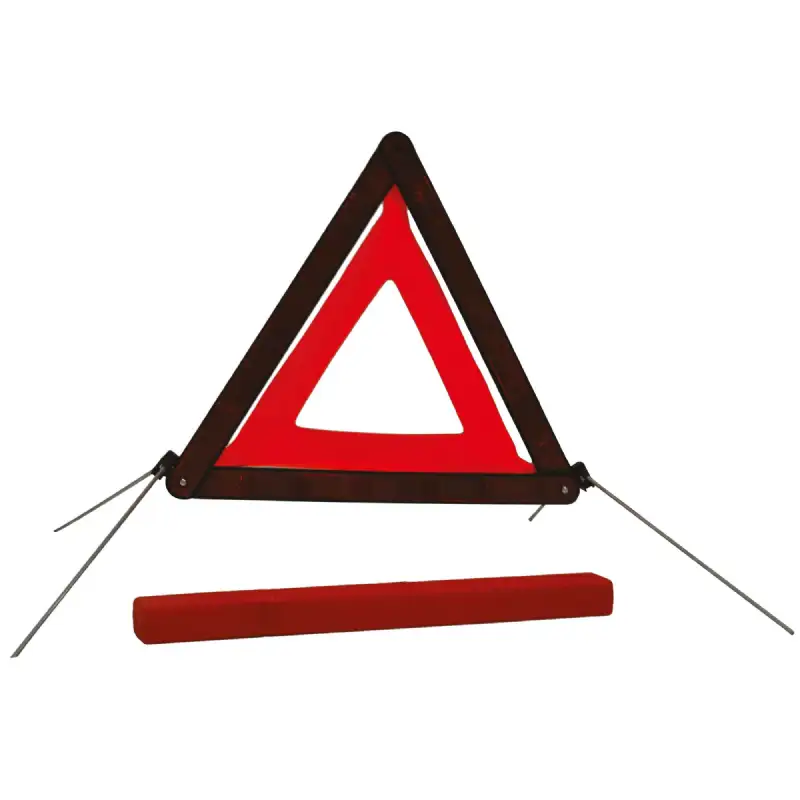 Triangle de présignalisation homologué pliable