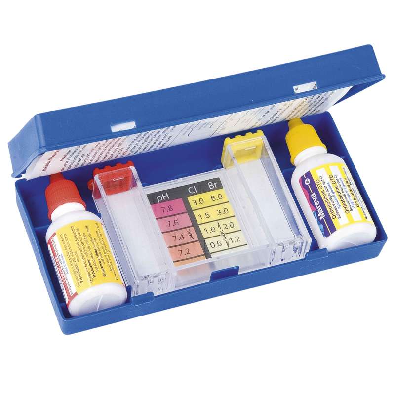 Trousse d'analyse pour pH et chlore Mareva