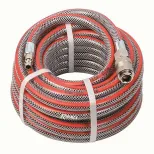 Tuyau air comprimé gris avec raccords automatiques Ribitech (10m)