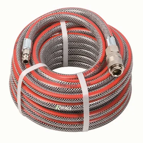 Tuyau air comprimé gris avec raccords automatiques Ribitech (10m)