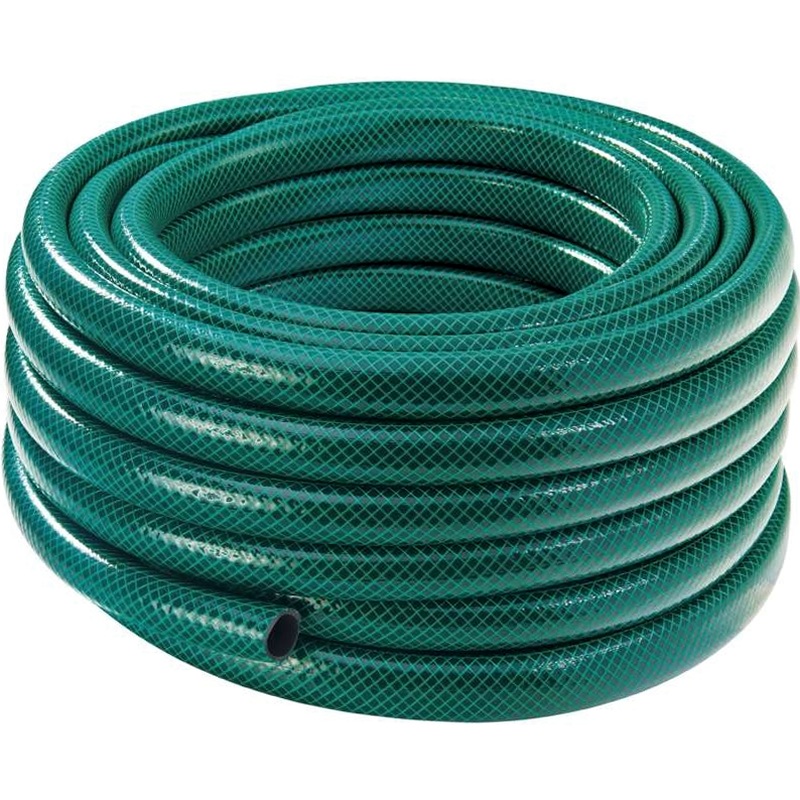 WERKA PRO Tuyau D'Arrosage Guipé Vert 15mm 20m - 3 Couches Armées Anti-UV Anti-Algues