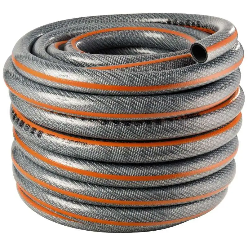 Tuyau d'arrosage tricoté gris 25m en 25mm