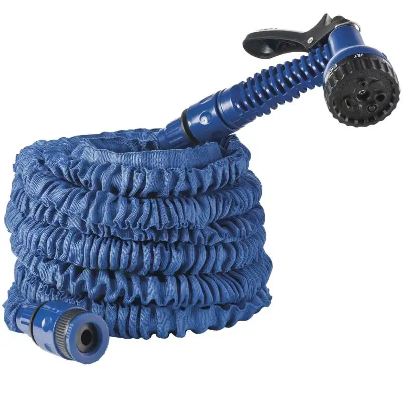 Tuyau 7.5m super extensible bleu+pistolet