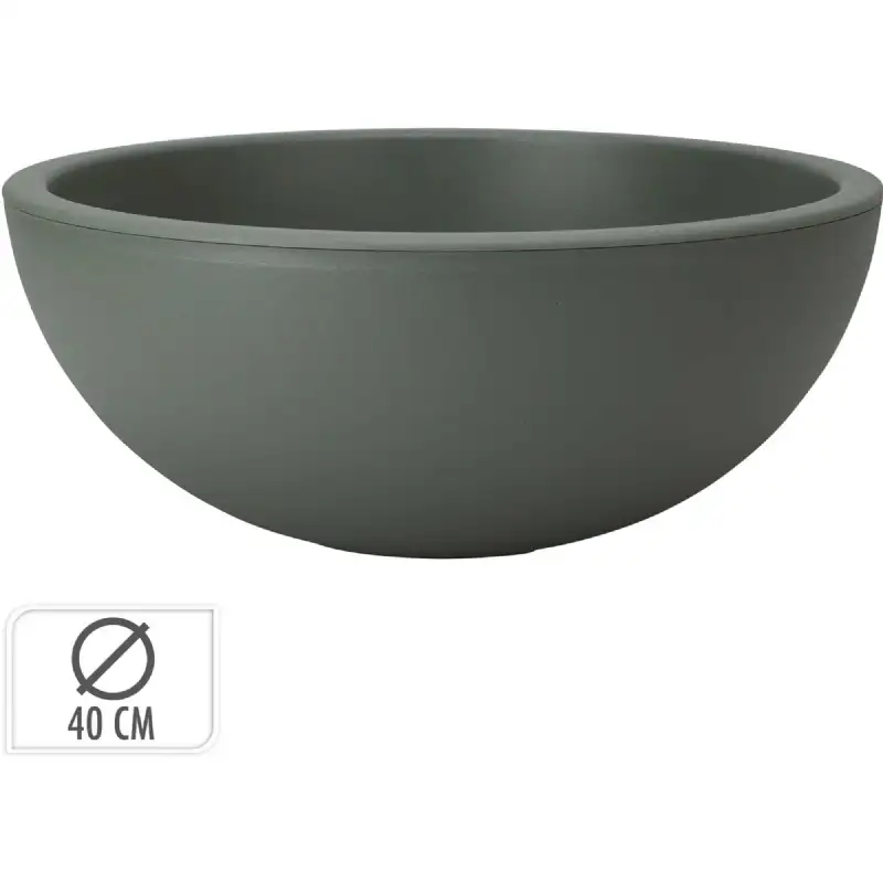 Vasque de fleurs verte ⌀ 40 cm