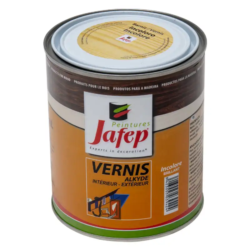 Vernis synthétique brillant incolore Jafep