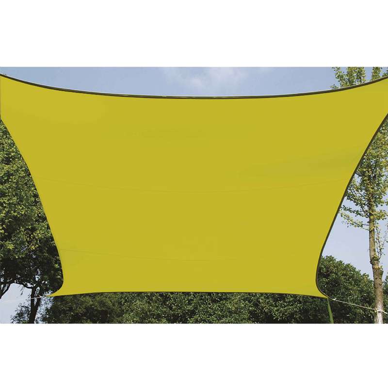 Voile d'ombrage carrée 5 m verte