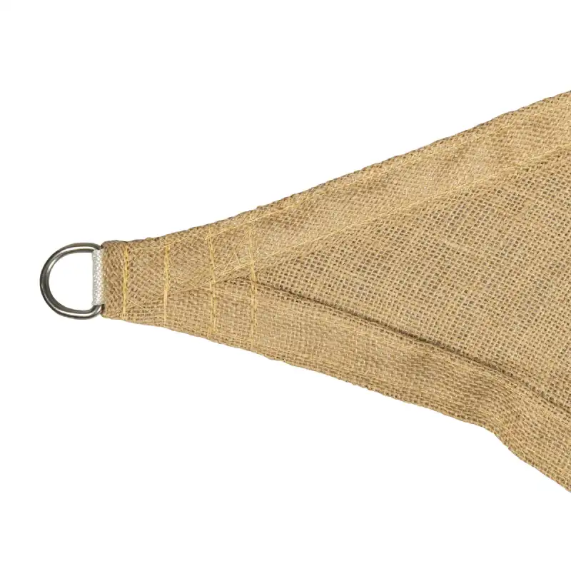 Voile d'Ombrage Triangulaire en Jute Naturel - WERKAPRO