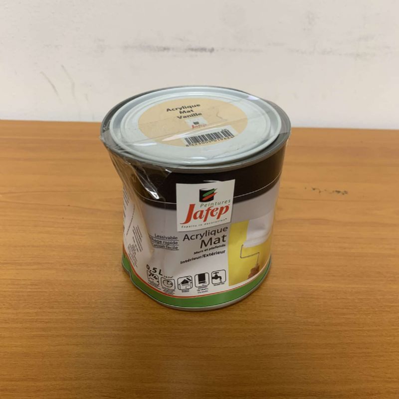 Peinture acrylique mat vanille Jafep (0,5L)