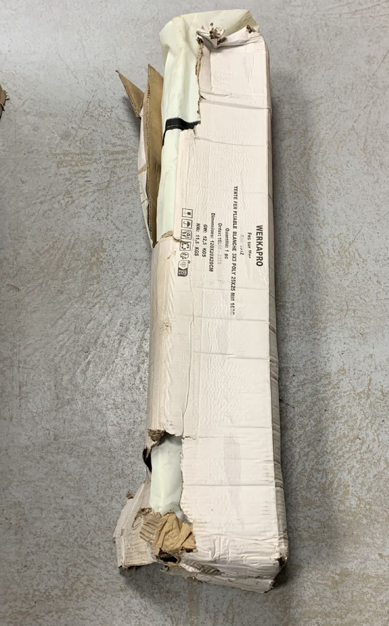 Tente pliable 3 x 3m blanche WERKA PRO