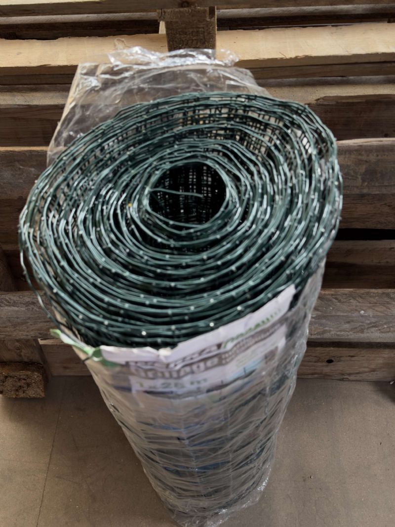 Grillage soudé vert WERKA PRO en rouleau de 25m